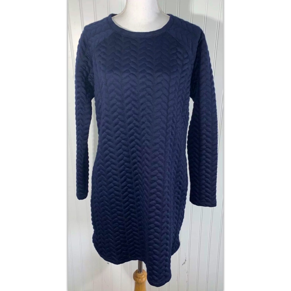 Kenneth Cole Reaction Size Large L Dress Navy Blue
